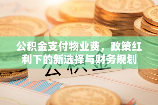 平原公积金支付物业费，政策红利下的新选择与财务规划
