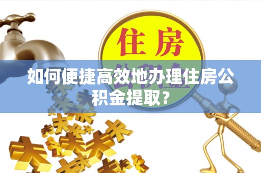 平原如何便捷高效地办理住房公积金提取？